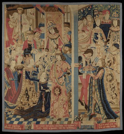 Esther and Ahasuerus, c. 1460-1485 by Flemish School